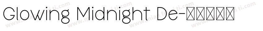 Glowing Midnight De字体转换